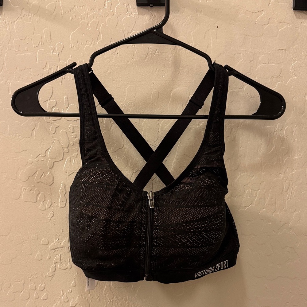 Victoria’s Secret Black Mesh Sports Bra